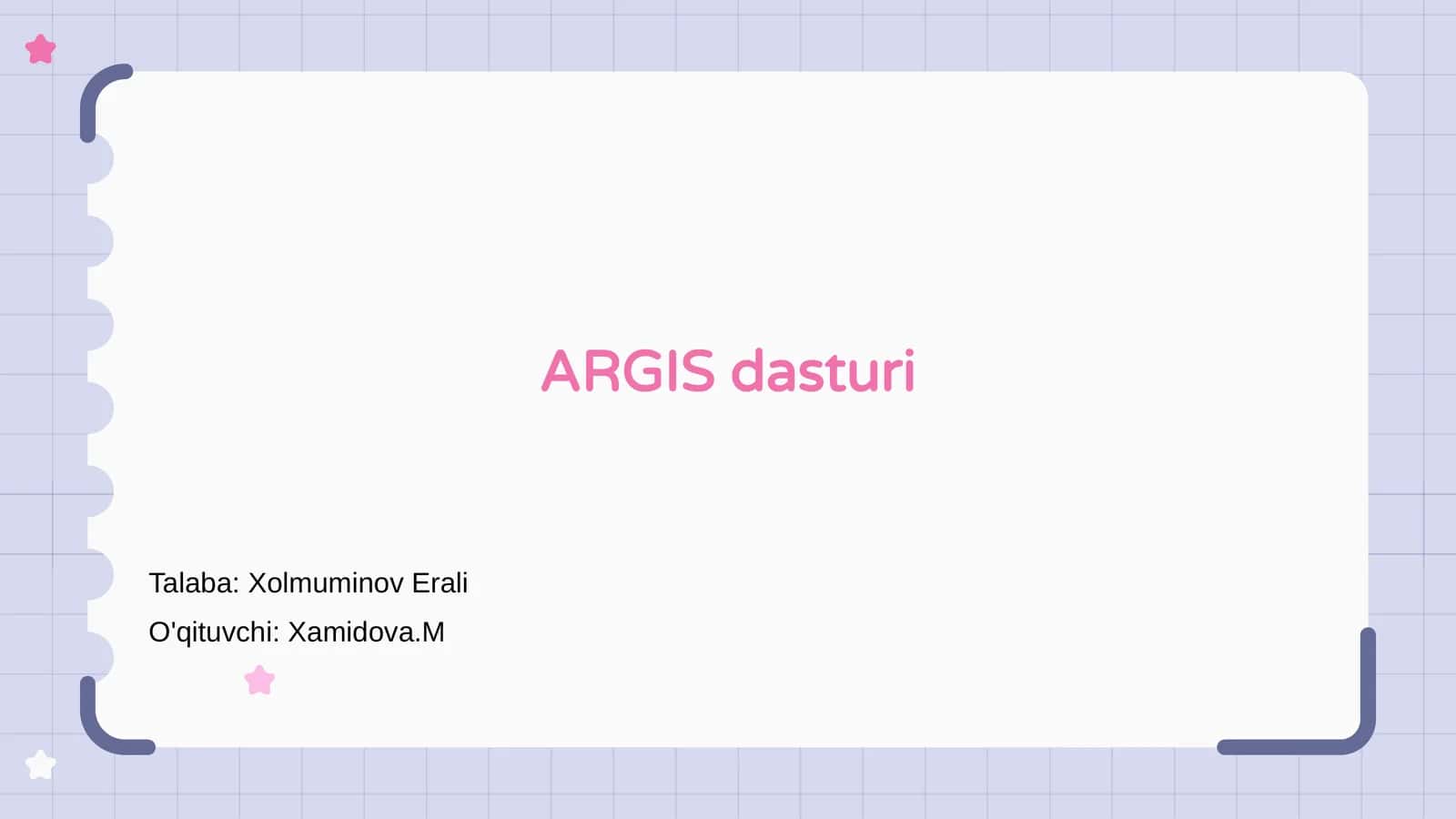 ARGIS dasturi 1