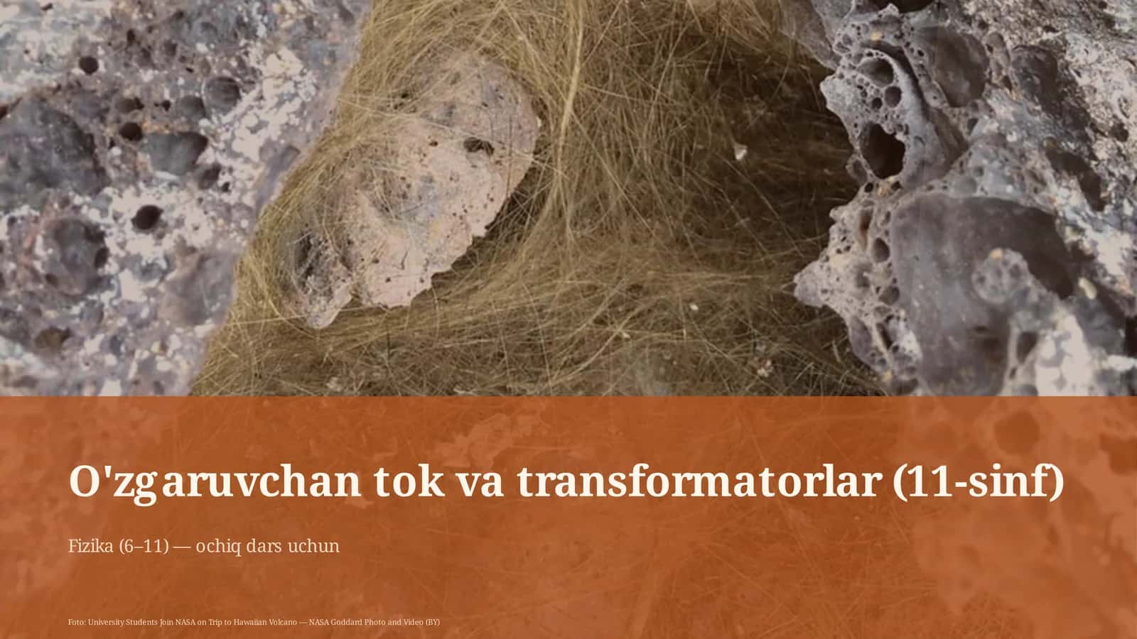 O'zgaruvchan tok va transformatorlar (11-sinf) 1