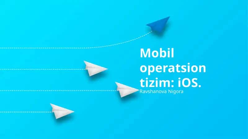 iOS Operatsion Sistemining Umumiy Ko'rinishi 1
