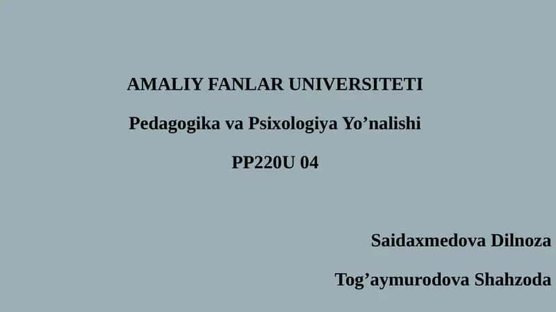 Bolalarni maktabga tayyorlashda o'zbekiston respublikasi maktabgacha ta'lim tizimini 2030 yilgacha rivojlantirish konsepsiyasi haqida malumot . 1