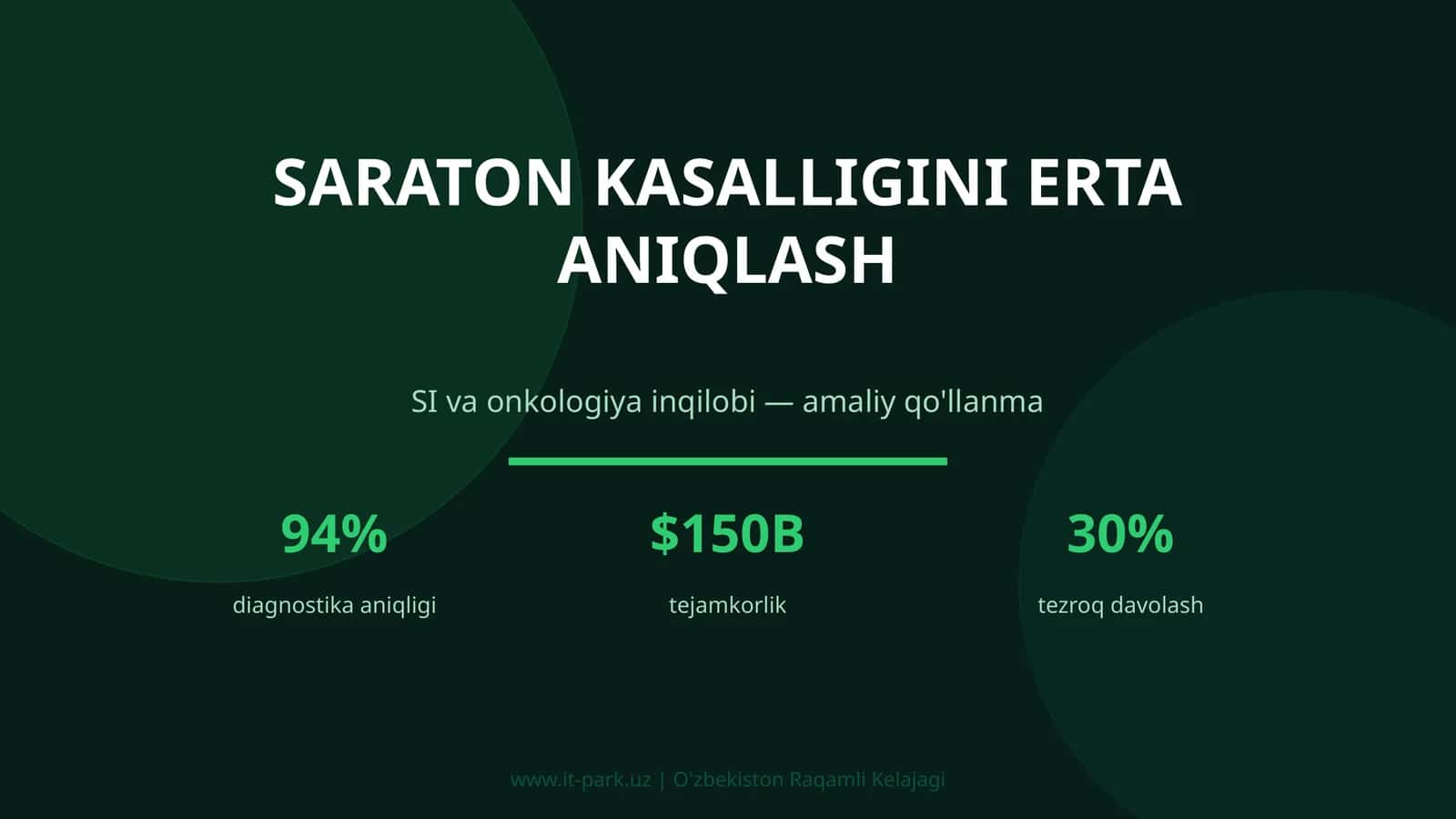Saraton kasalligini erta aniqlash 1
