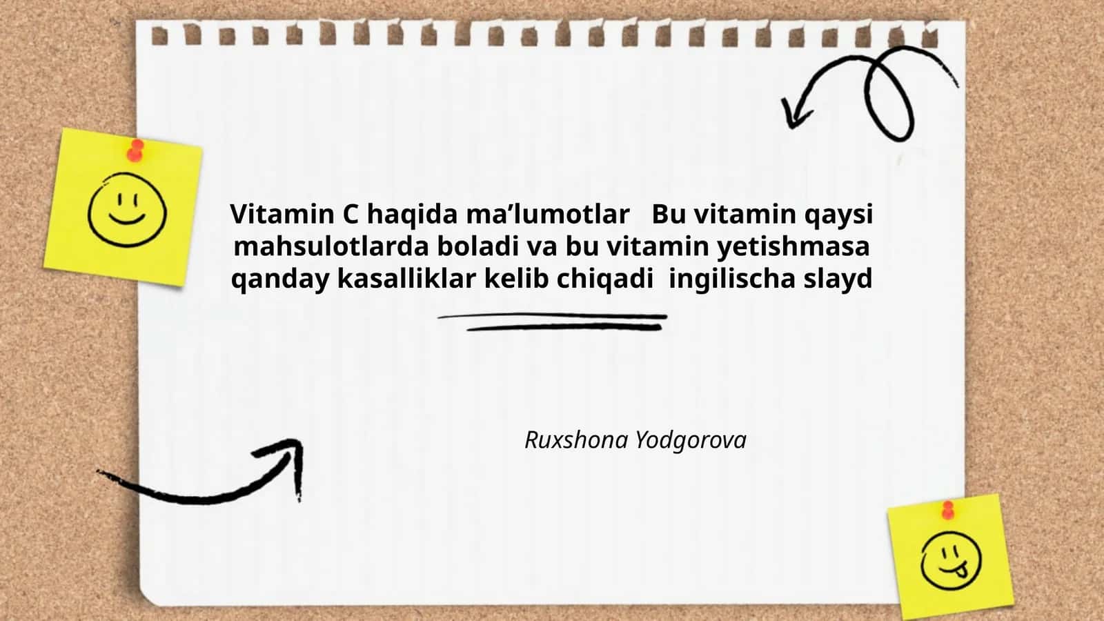 Vitamin C haqida ma’lumotlar 1