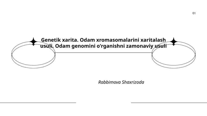 Genetik xarita. Odam genomini oʻrganishni zamonaviy usuli 1