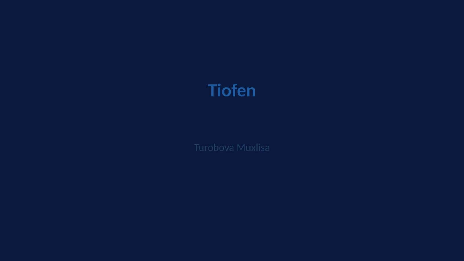 Tiofen 1