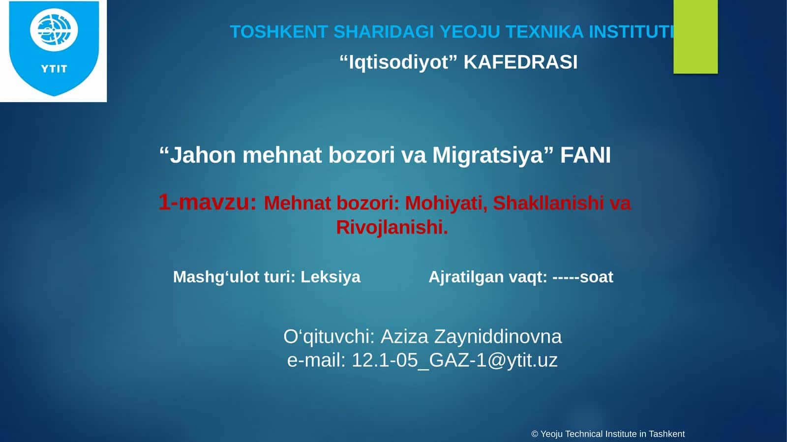 Mehnat bozori: Mohiyati, Shakllanishi va Rivojlanishi 1