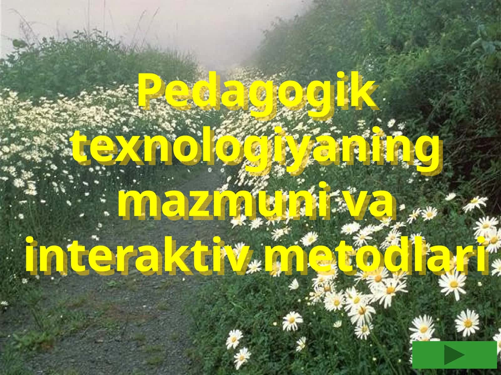 Pedagogik texnologiyaning mazmuni va interaktiv metodlari 1