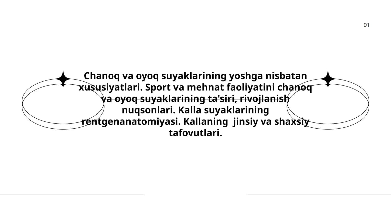 Chanoq va oyoq suyaklarining yoshga nisbatan xususiyatlari 1