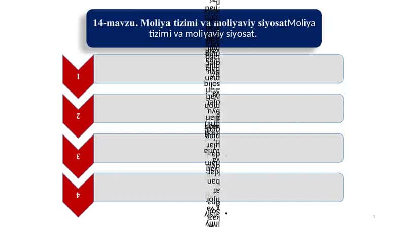 Moliyaning mohiyati va vazifalari 1