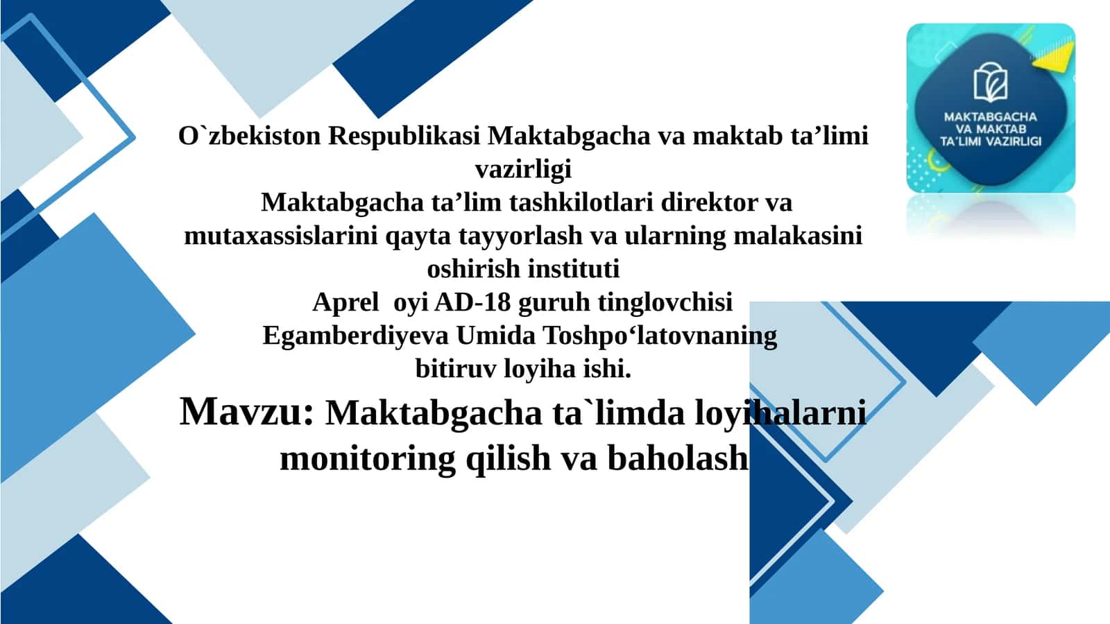 Apreloyi AD-18 guruh tindlovchisi 1