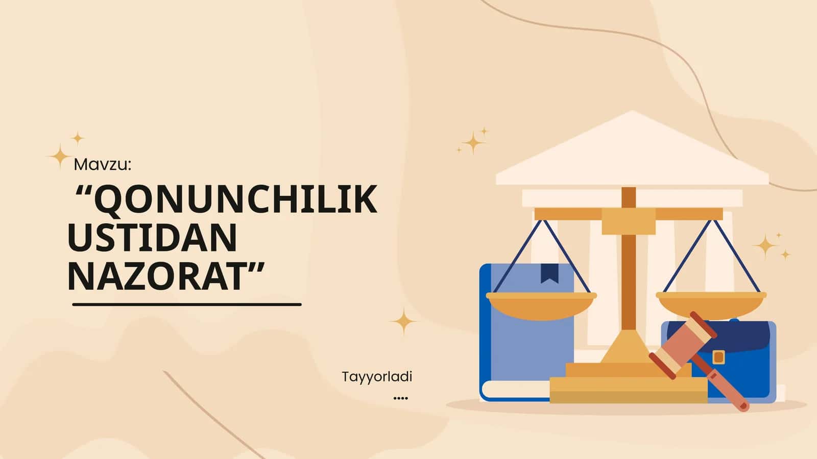 "QONUNCHILIK USTIDAN NAZORAT" 1