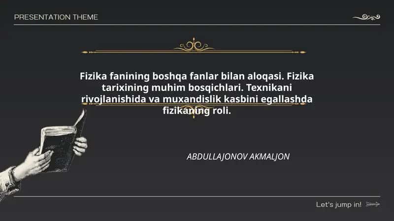 Fizika fanining boshqa fanlar bilan aloqasi 1