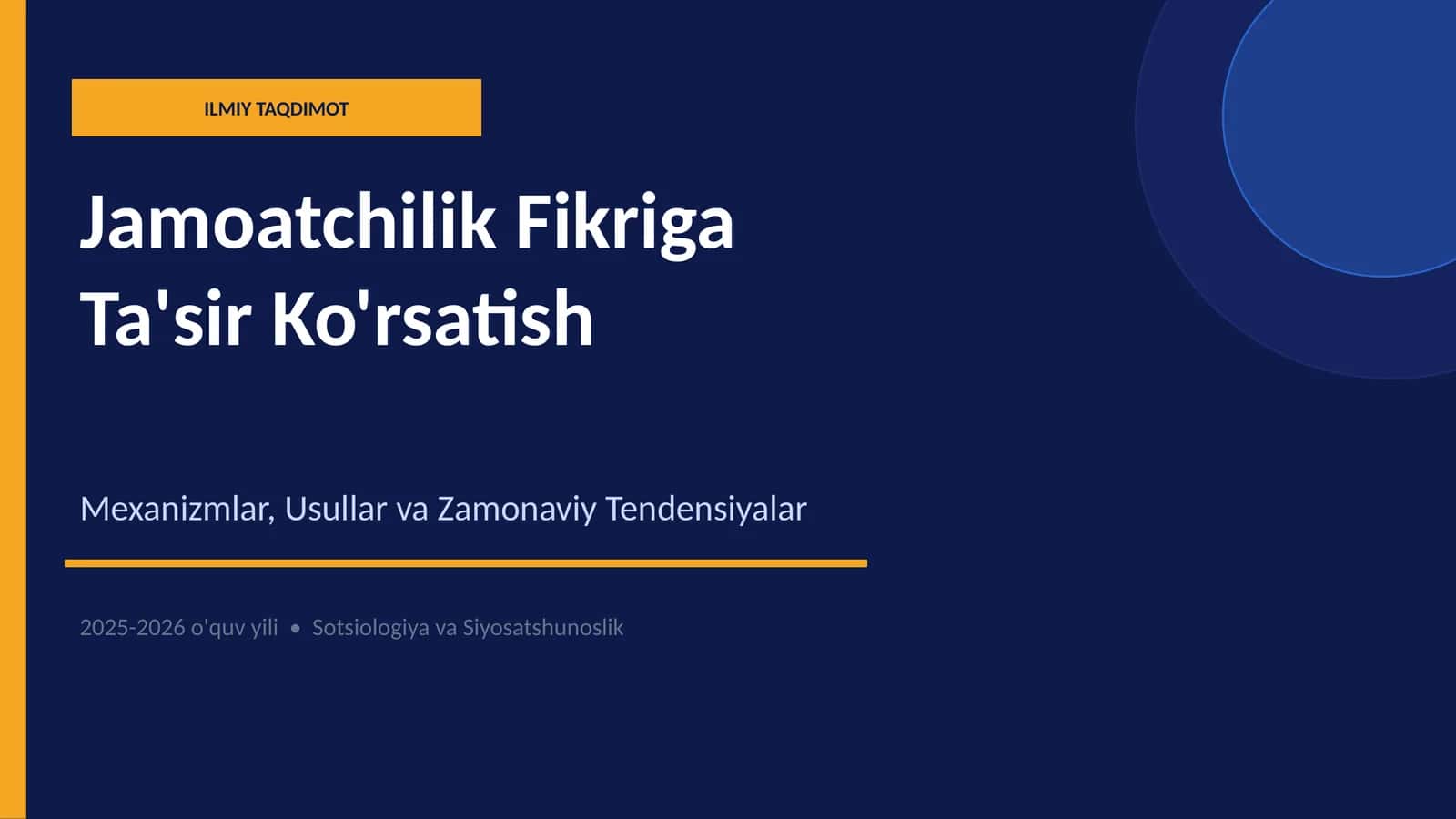 Jamoatchilik Fikriga Ta'sir Ko'rsatish Mexanizmlar, Usullar va Zamonaviy Tendensiyalar 1