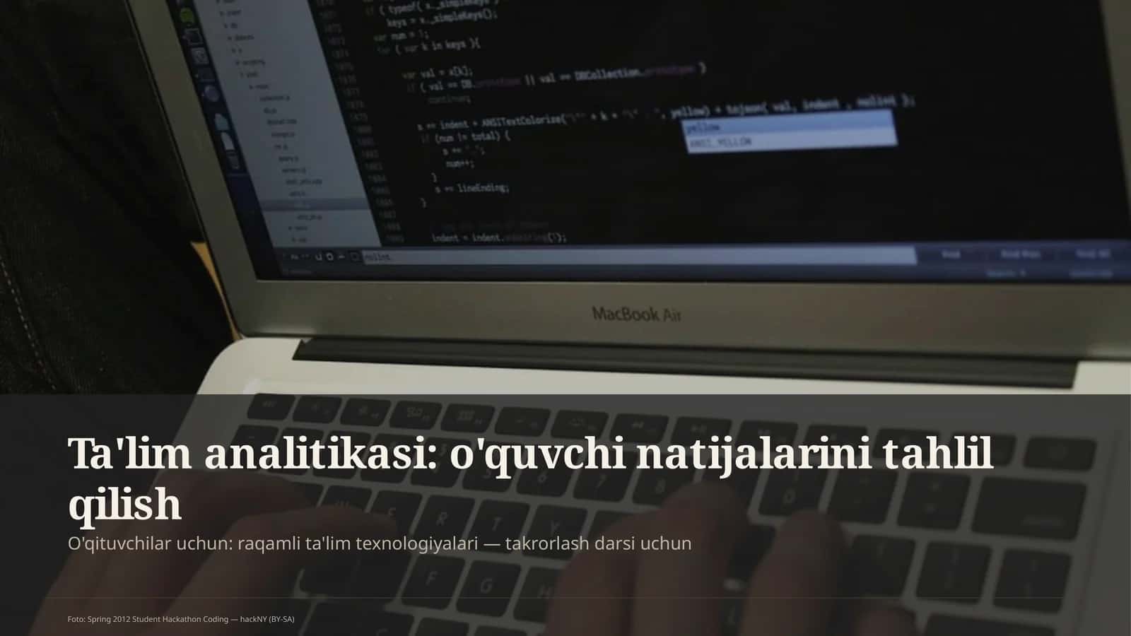 Ta'lim analitikasi: o'quvchi natijalarini tahlil qilish 1