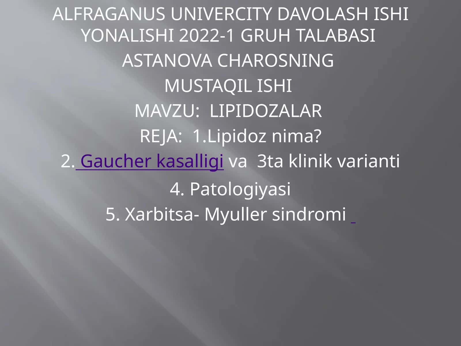 Lipidozalar 1