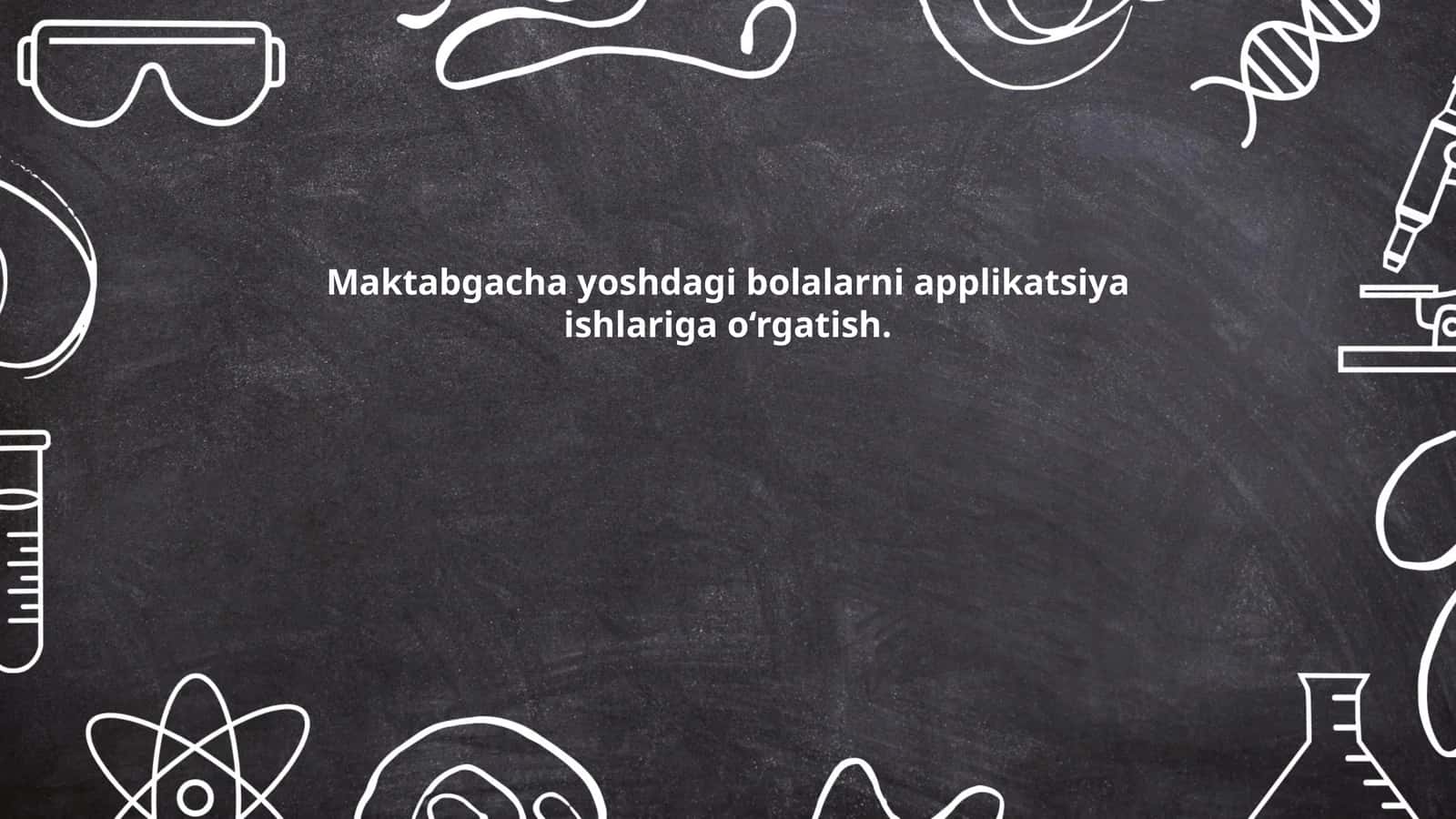 Maktabgacha yoshdagi bolalarni applikatsiya ishlariga o‘rgatish 1