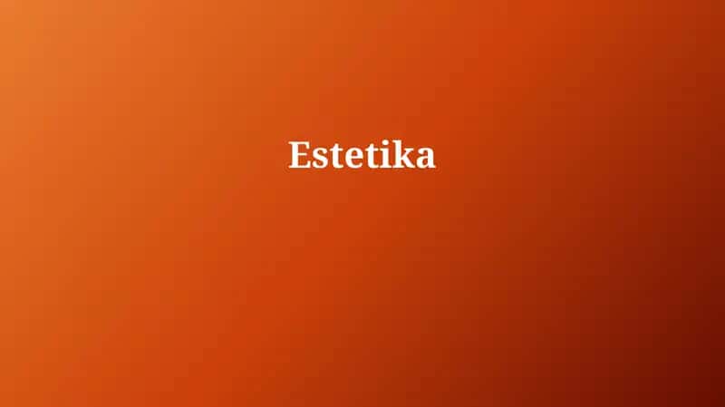 Estetika 1