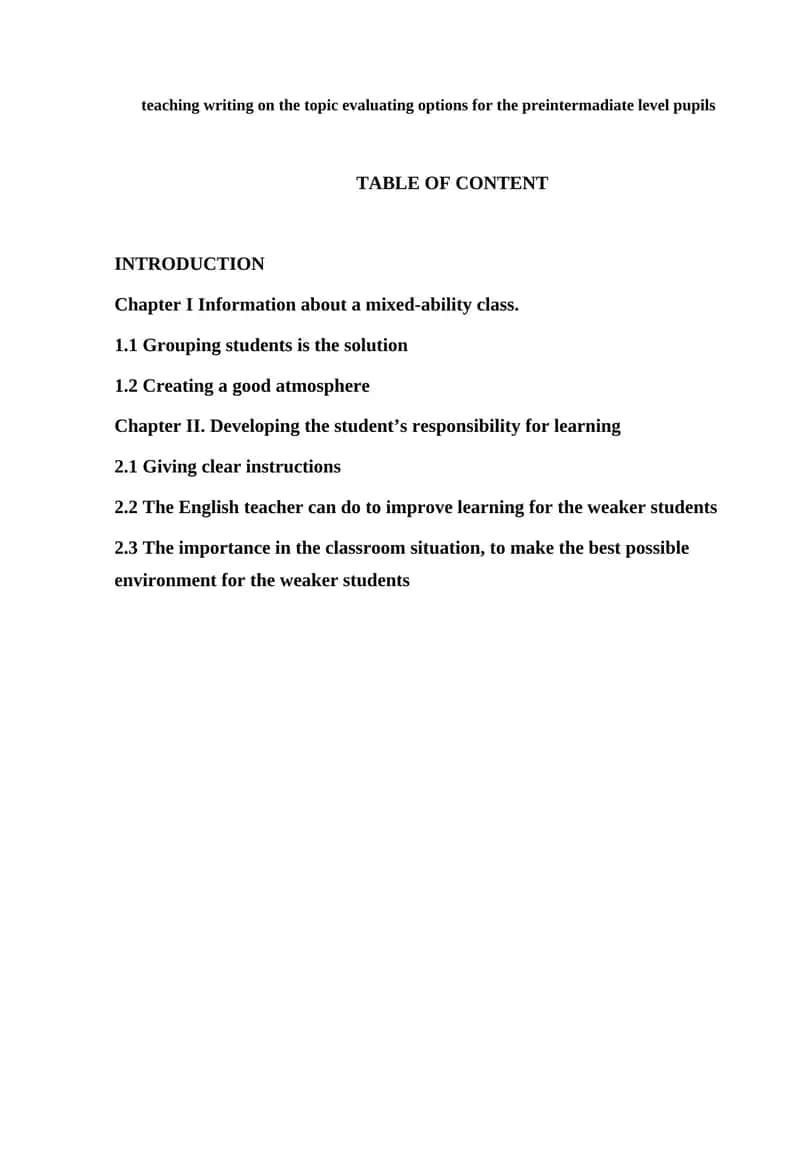 Teaching Writing in Mixed-ability Classrooms 1