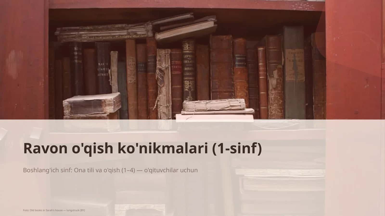 Ravon o'qish ko'nikmalari (1-sinf) 1