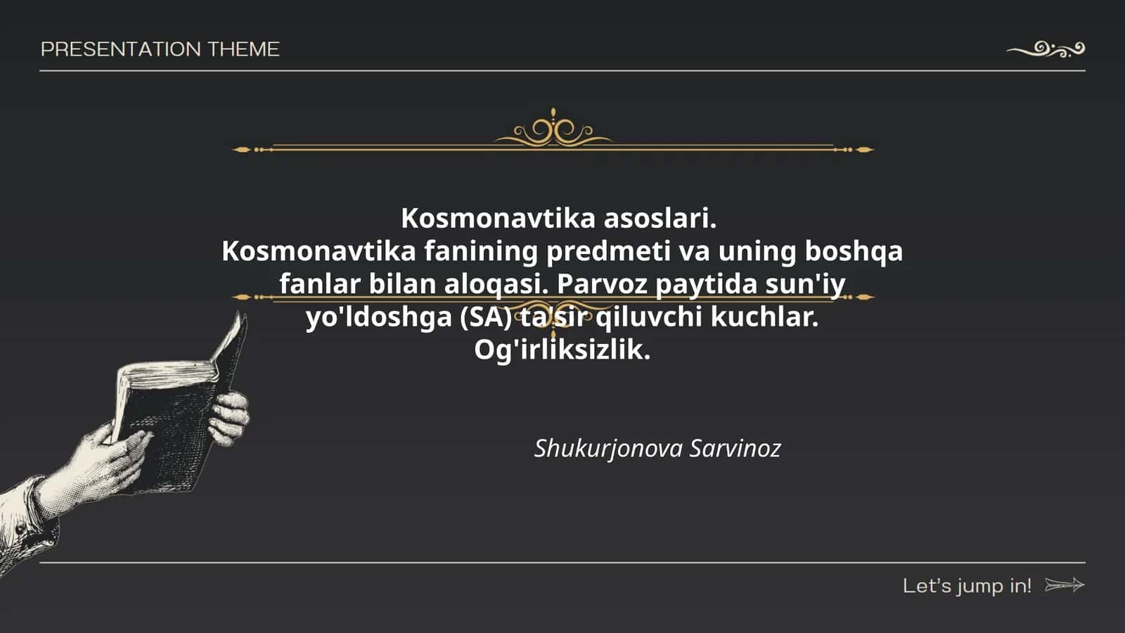 Kosmonavtika asoslari 1