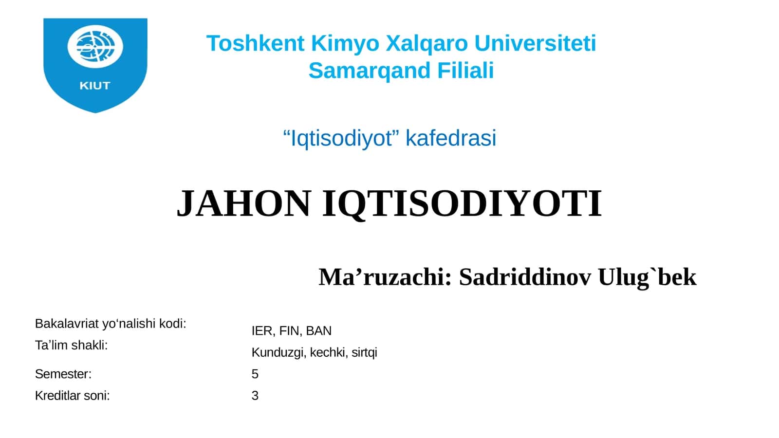 Jahon iqtisodiyotining ilmiy-texnik resurslari 1