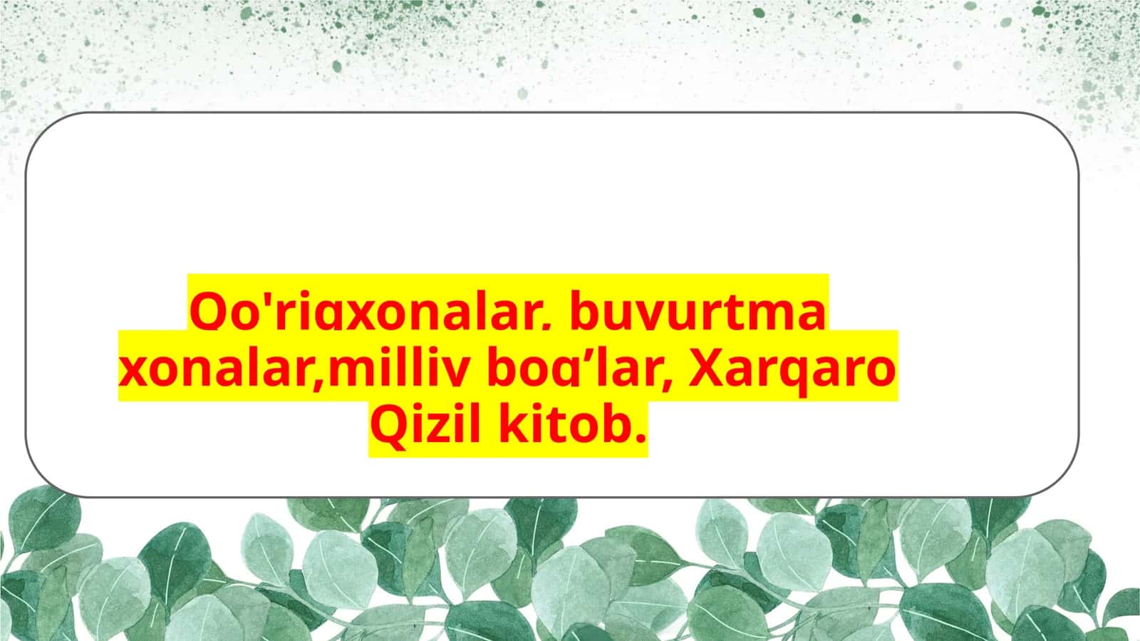 Xarqaro Qizil  kitob 1