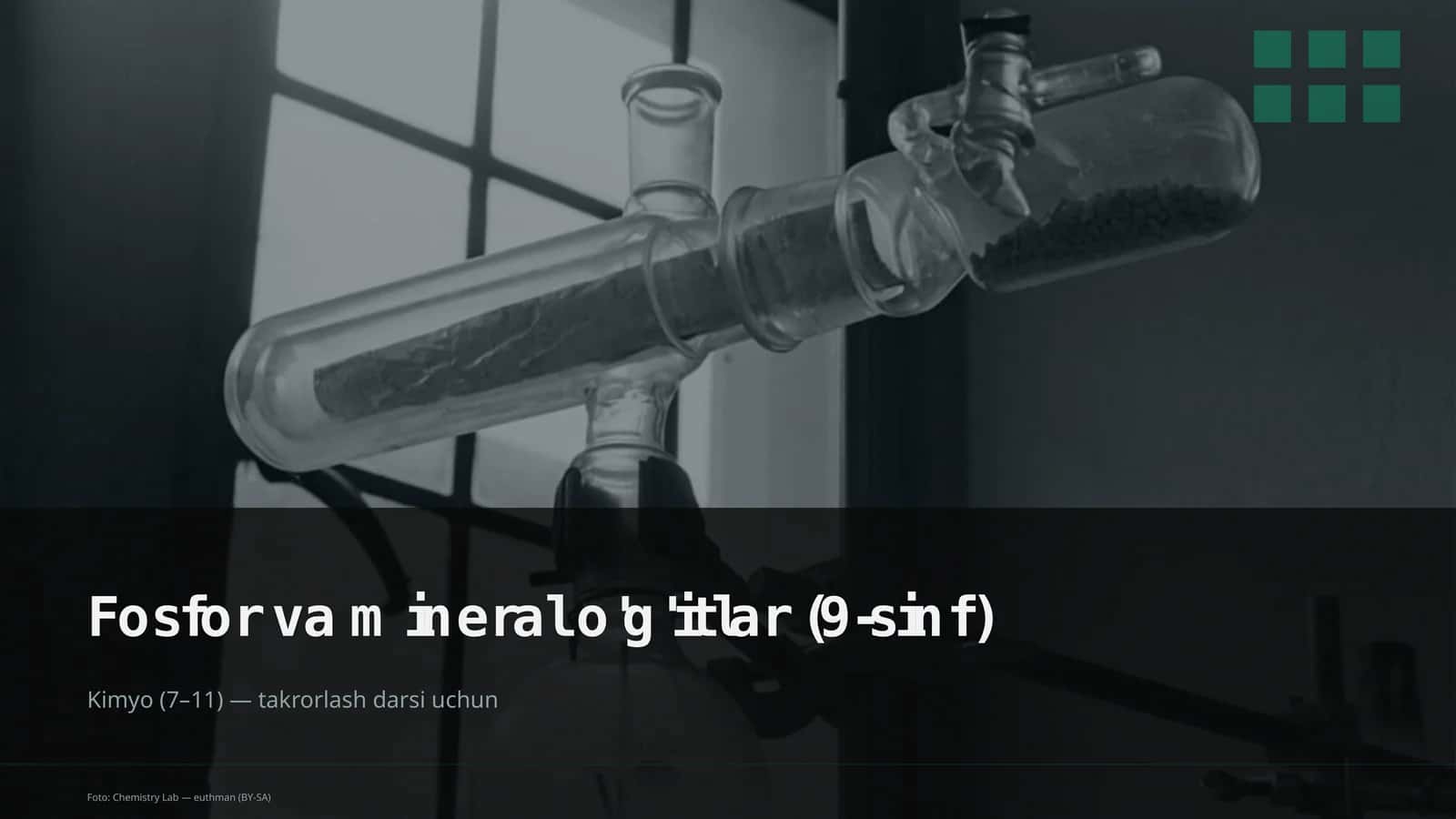 Fosfor va mineral o'g'itlar (9-sinf) 1