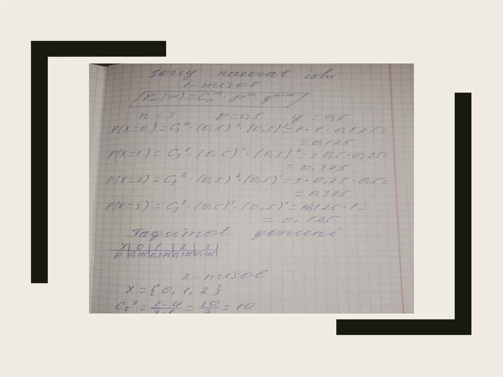 Ehtimollik nazriyasi 1