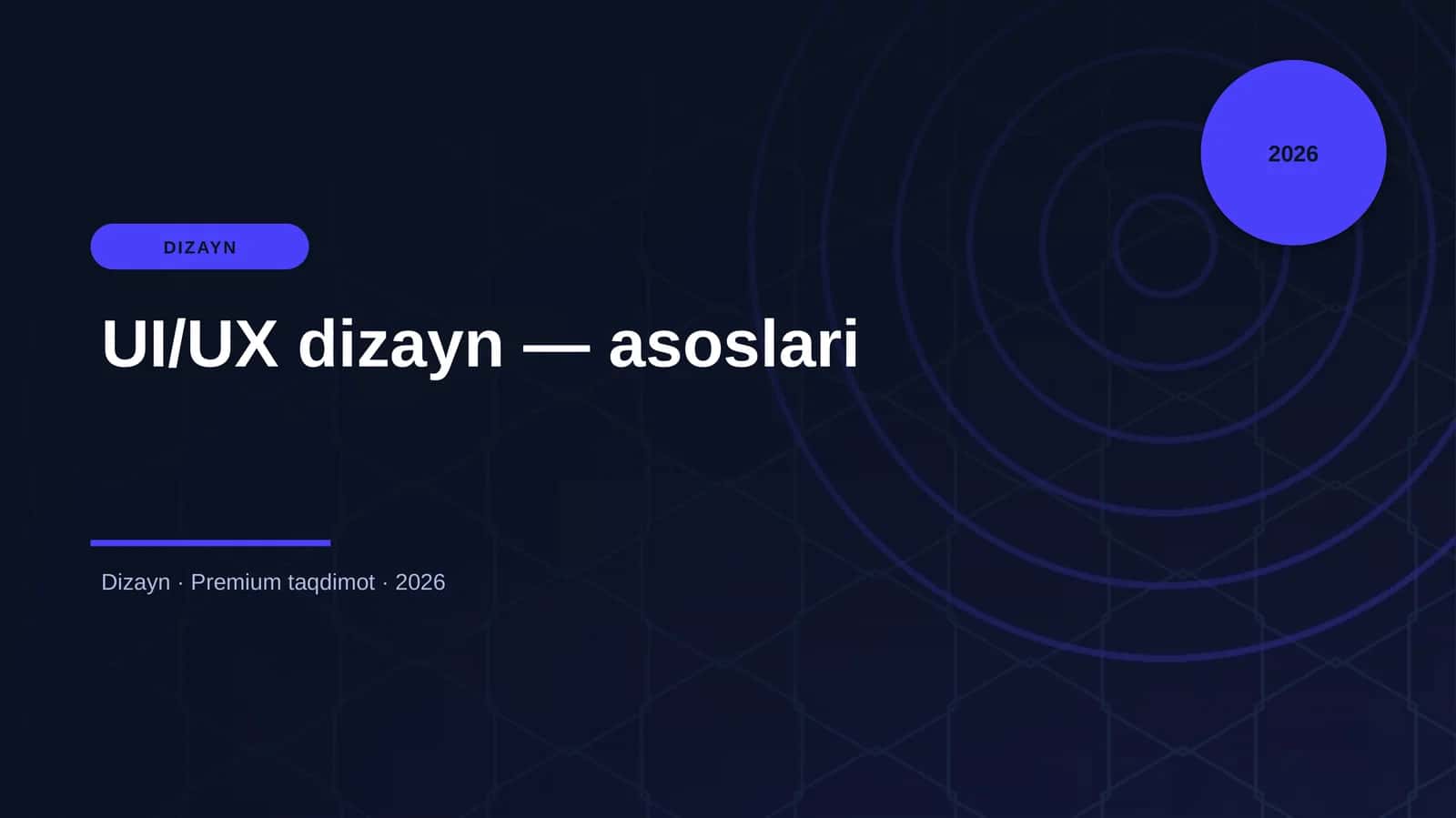 UI/UX dizayn — asoslari 1