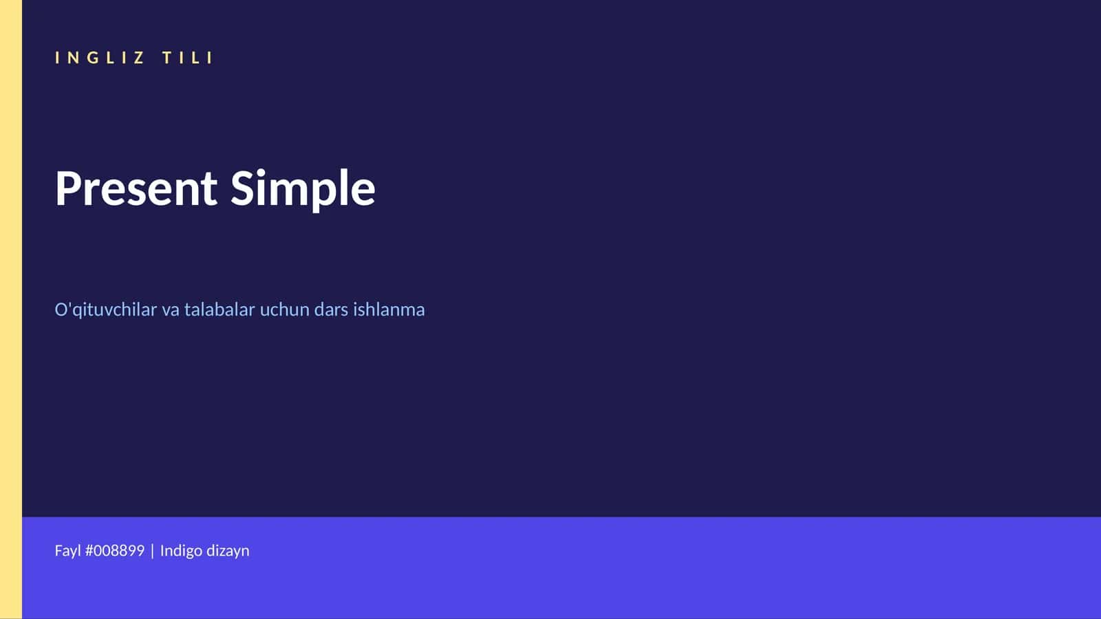 INGLIZ TILI 1