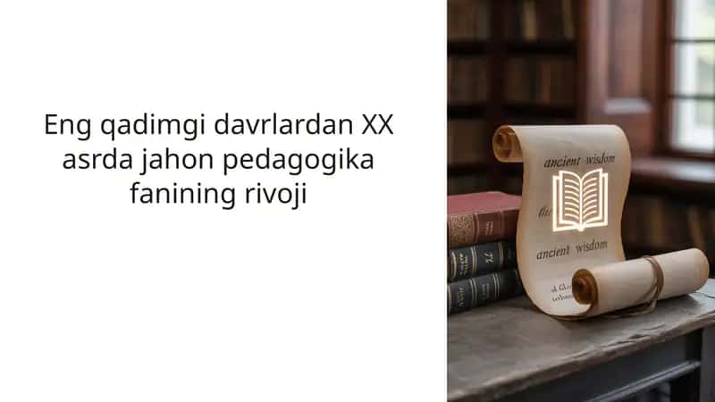 Qadimgi davrda pedagogika 1