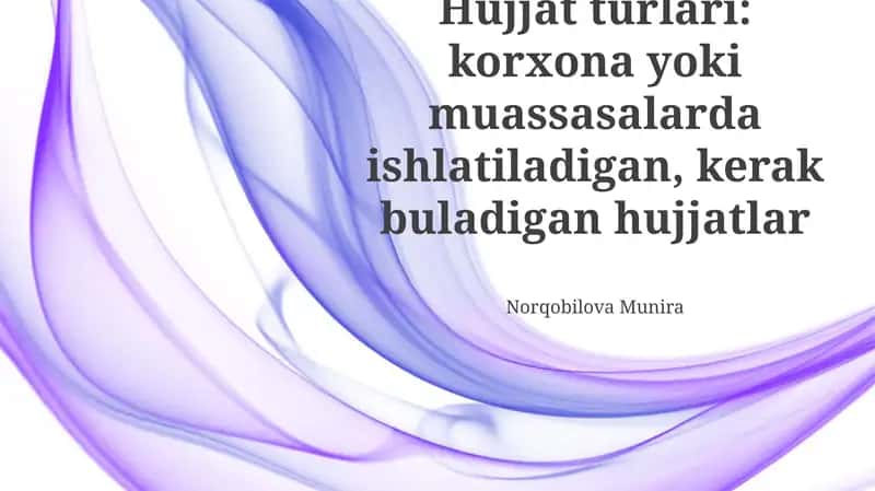 Yuridik hujjatlar 1