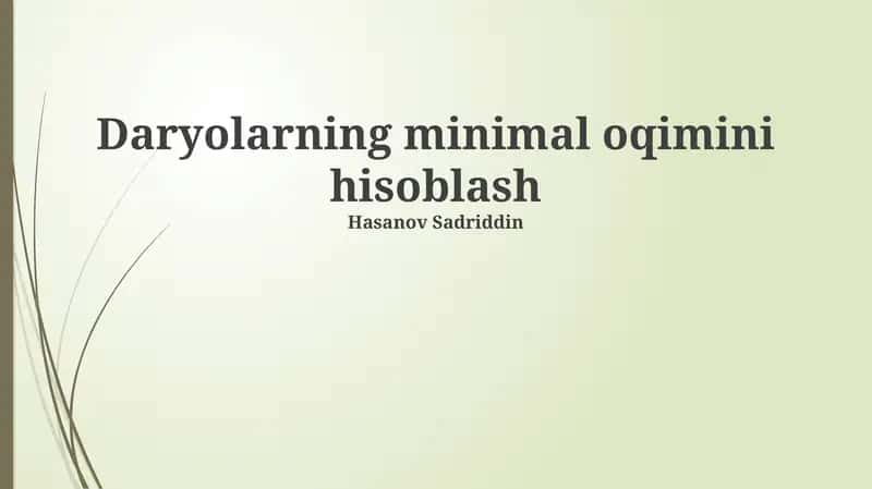 Teskari Tok Metodi 1