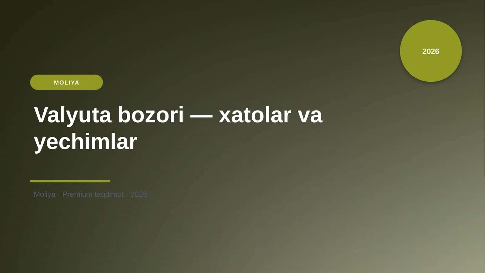 Valyuta bozori — xatolar va yechimlar 1