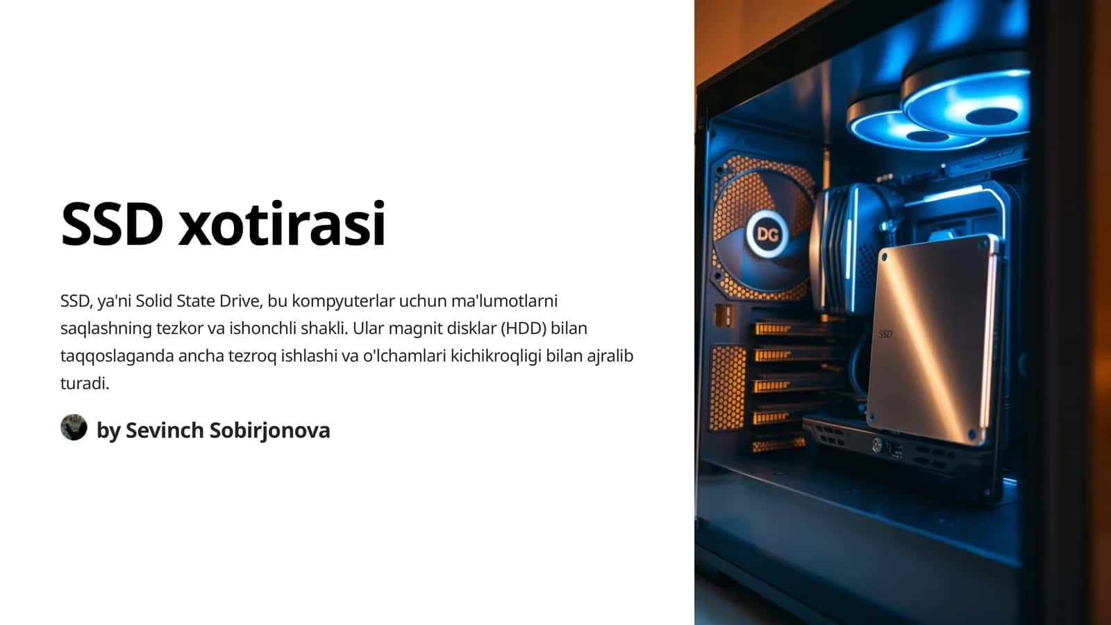 SSD xotirasi 1