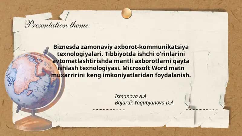 Biznesda zamonaviy axborot-kommunikatsiya texnologiyalari 1