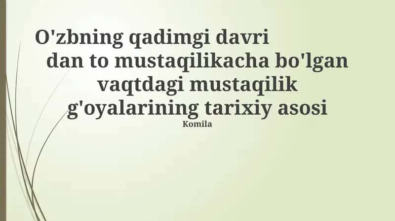 Qadimgi So'g'd va Baqtriyada mustaqillik g'oyalari 1