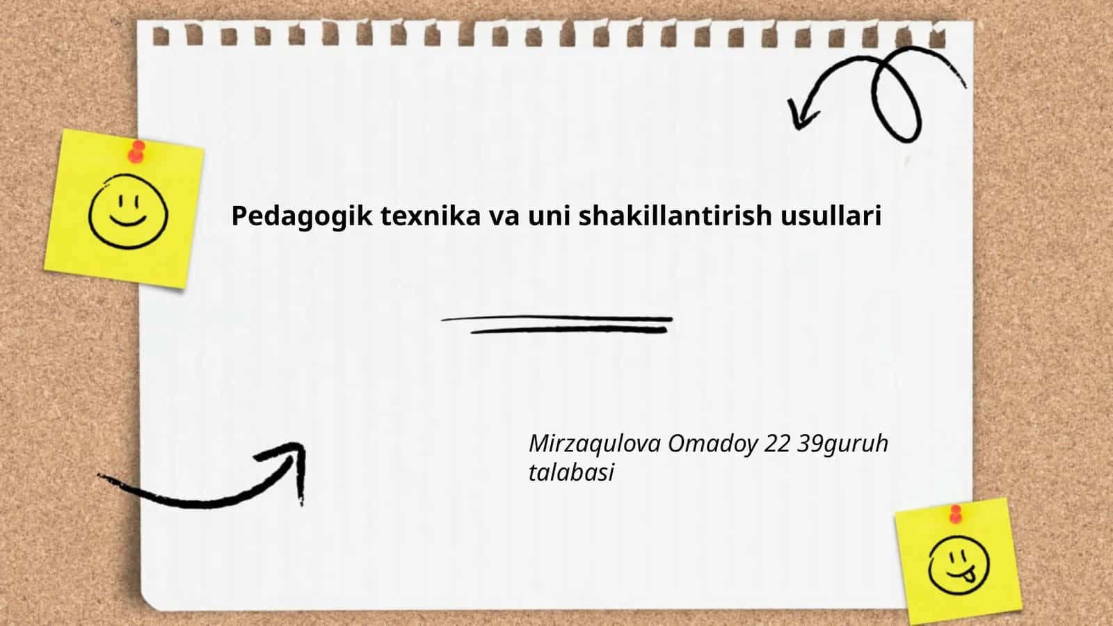 Pedagogik texnika va uni shakillantirish usullari 1