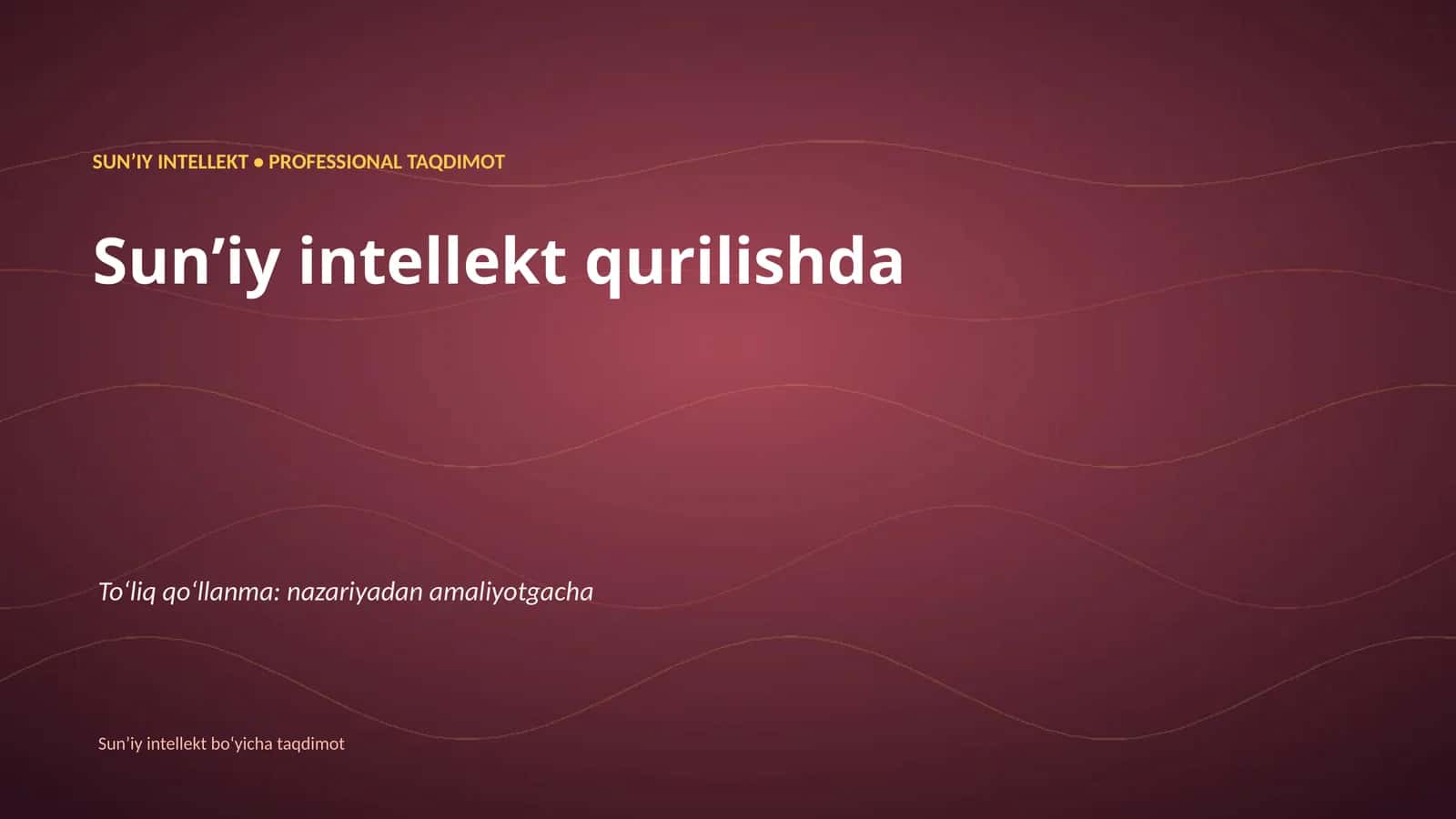 Sunʼiy intellekt qurilishda 1