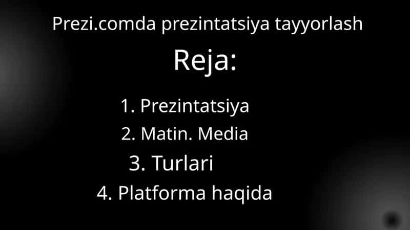 Prezi.comda prezintatsiya tayyorlash 1