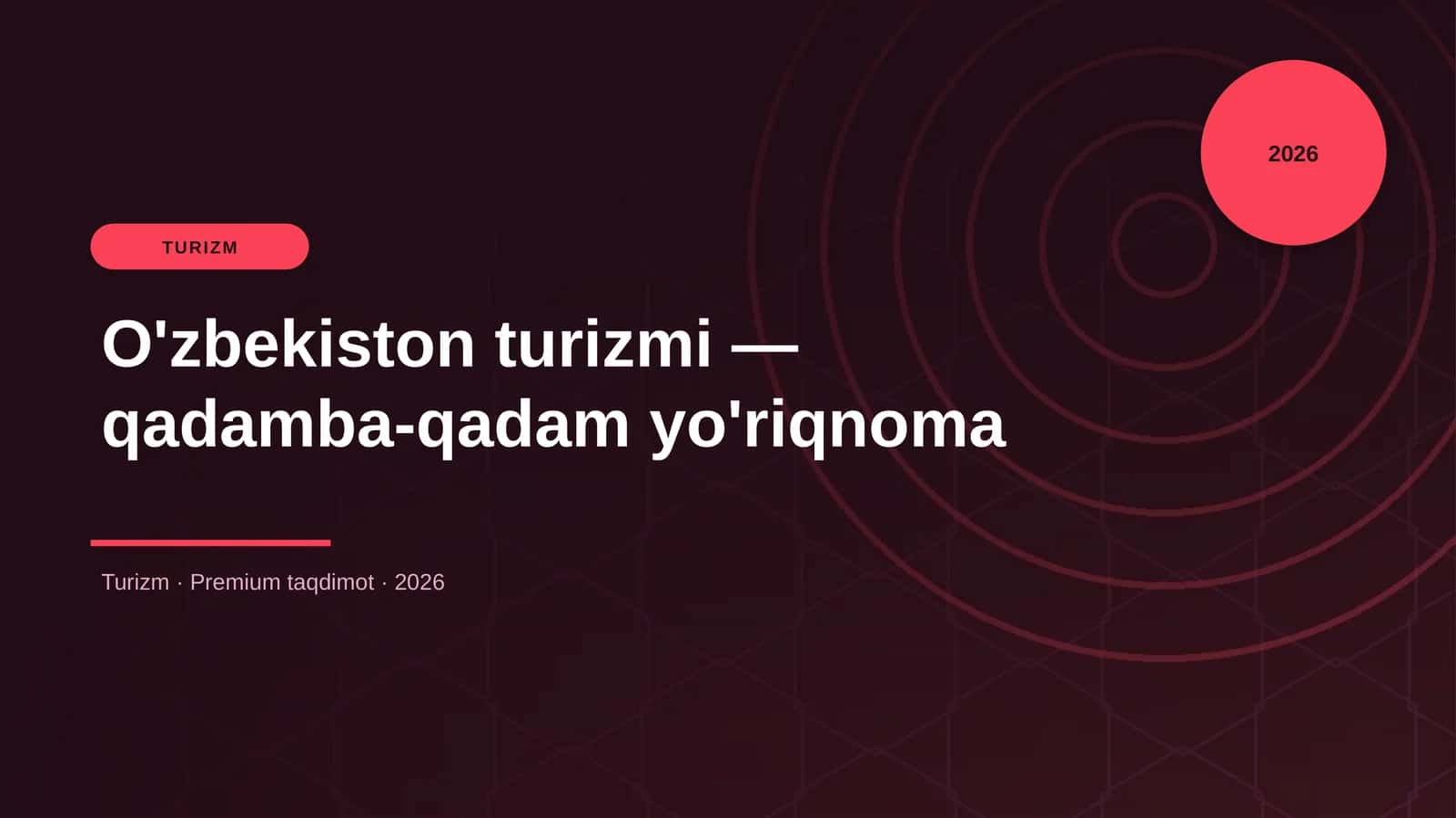 O'zbekiston turizmi — qadamba-qadam yo'riqnoma 1