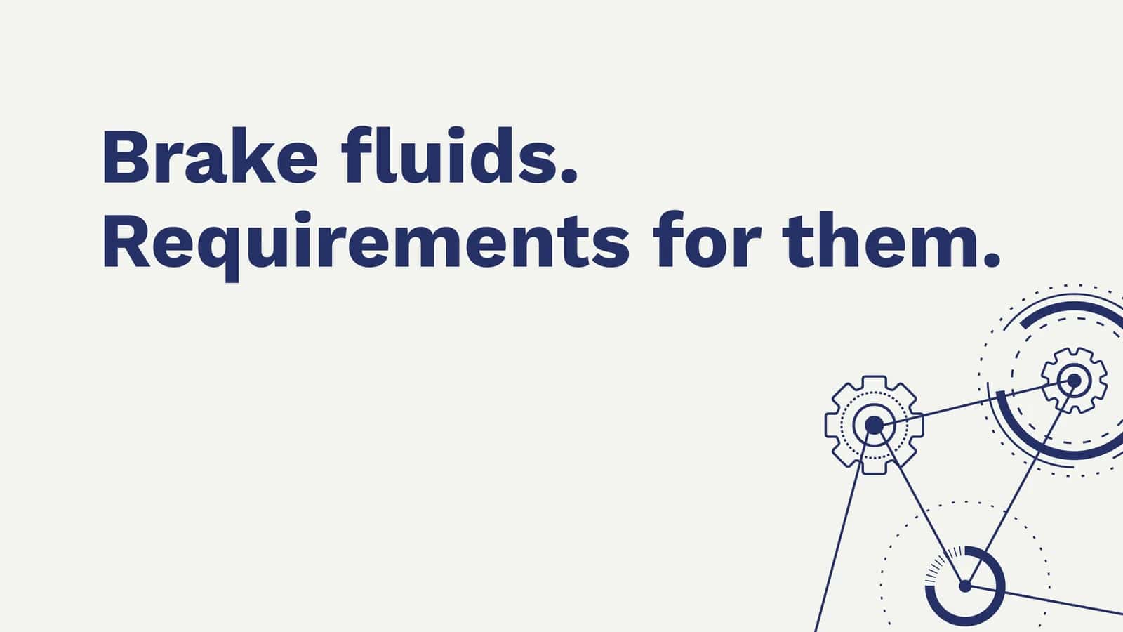 Brake fluids. Requirements for them. 1