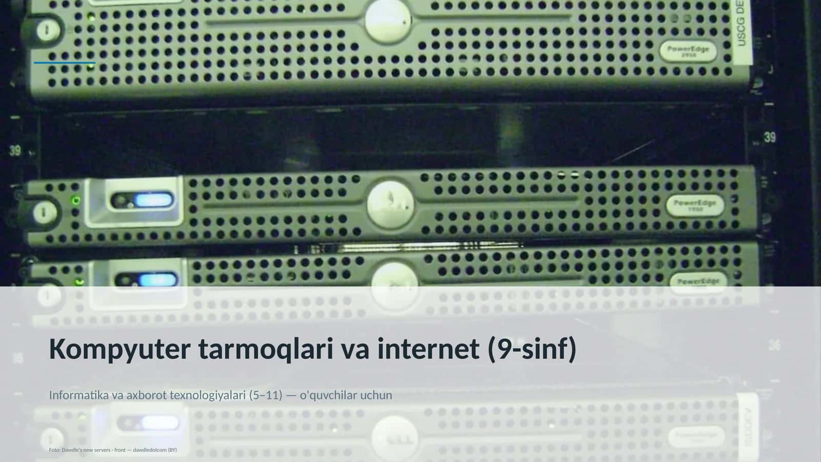 Kompyuter tarmoqlari va internet (9-sinf) 1