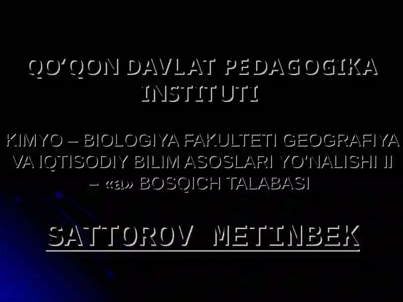 O’RTA OSIYO GEOGRAFIYASI