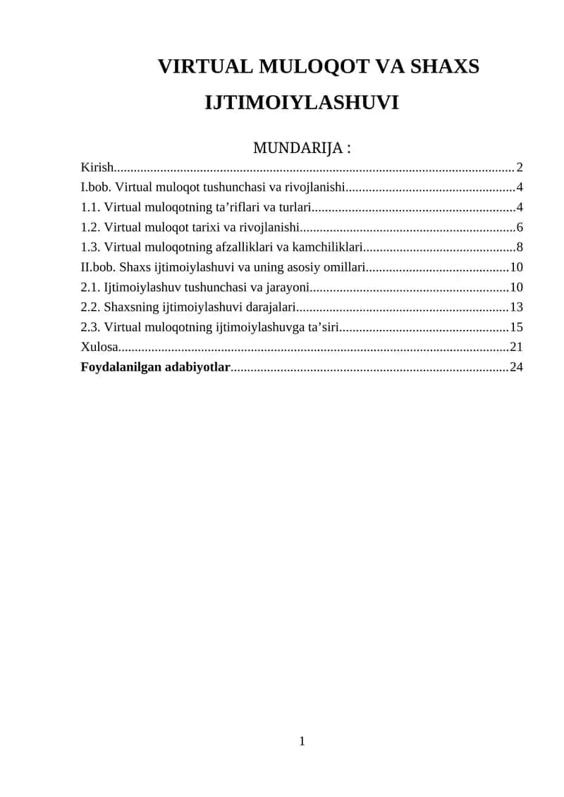 VIRTUAL MULOQOT VA SHAXS IJTIMOIYLASHUVI 1