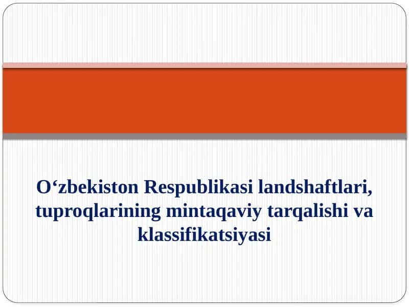 O‘zbekiston Respublikasi landshaftlari 1