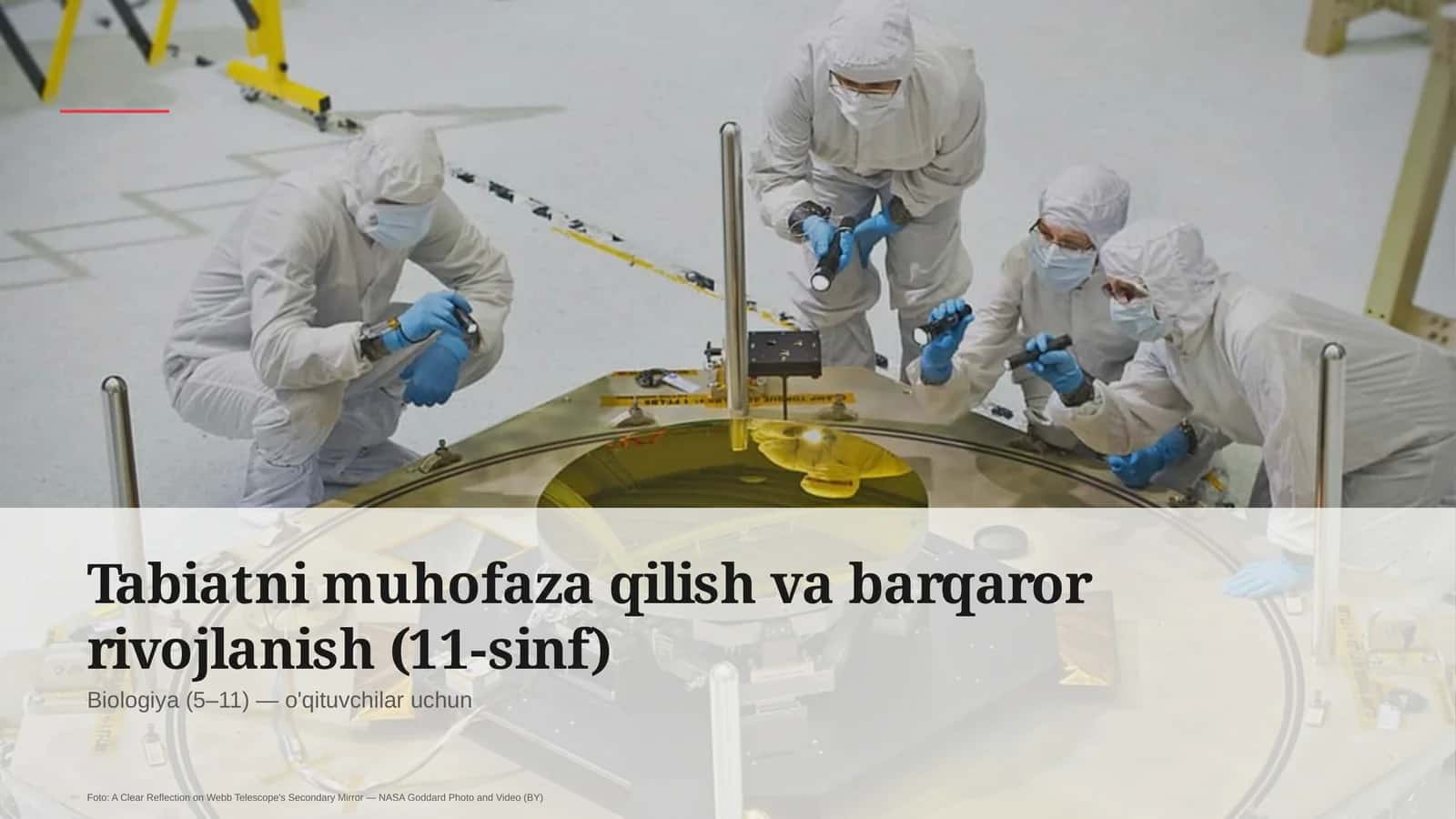 Tabiatni muhofaza qilish va barqaror rivojlanish (11-sinf) 1