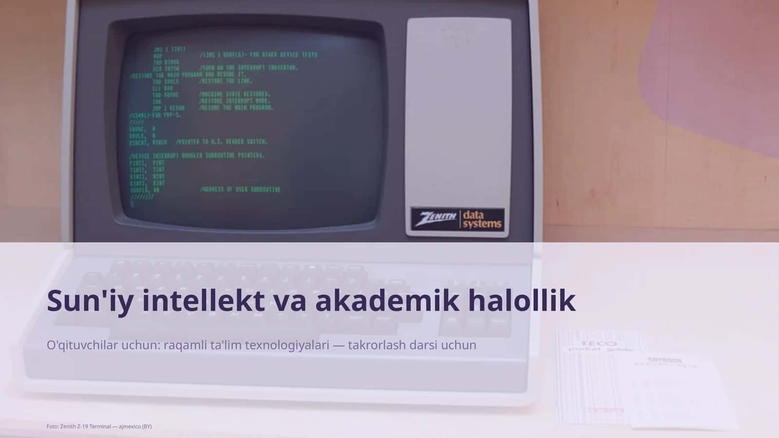 Sun'iy intellekt va akademik halollik 1