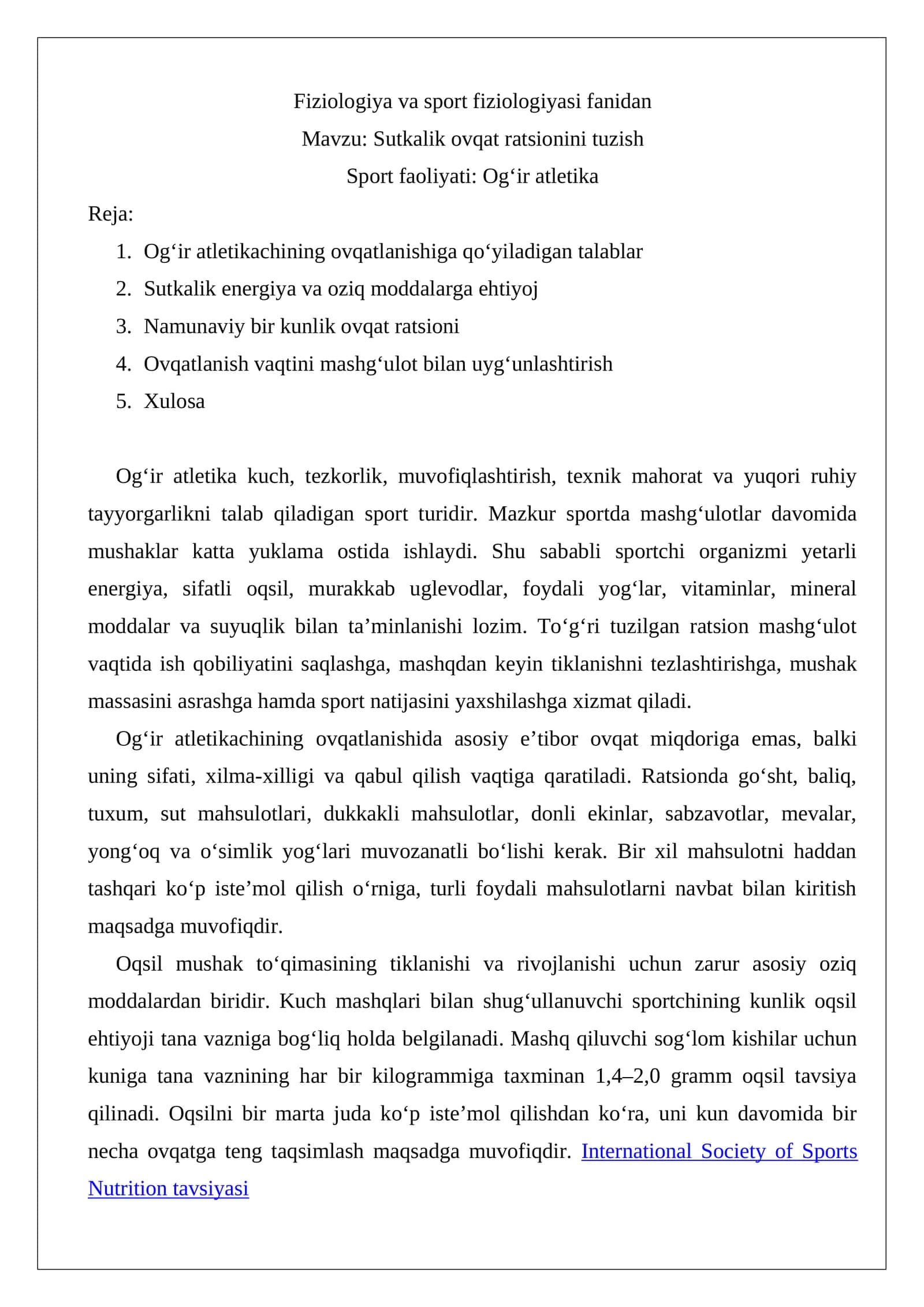 Sport tadbirlarini tashkil etishning maqsad va vazifalari 1