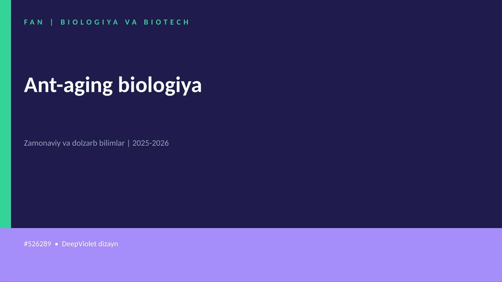 Ant-aging biologiya 1