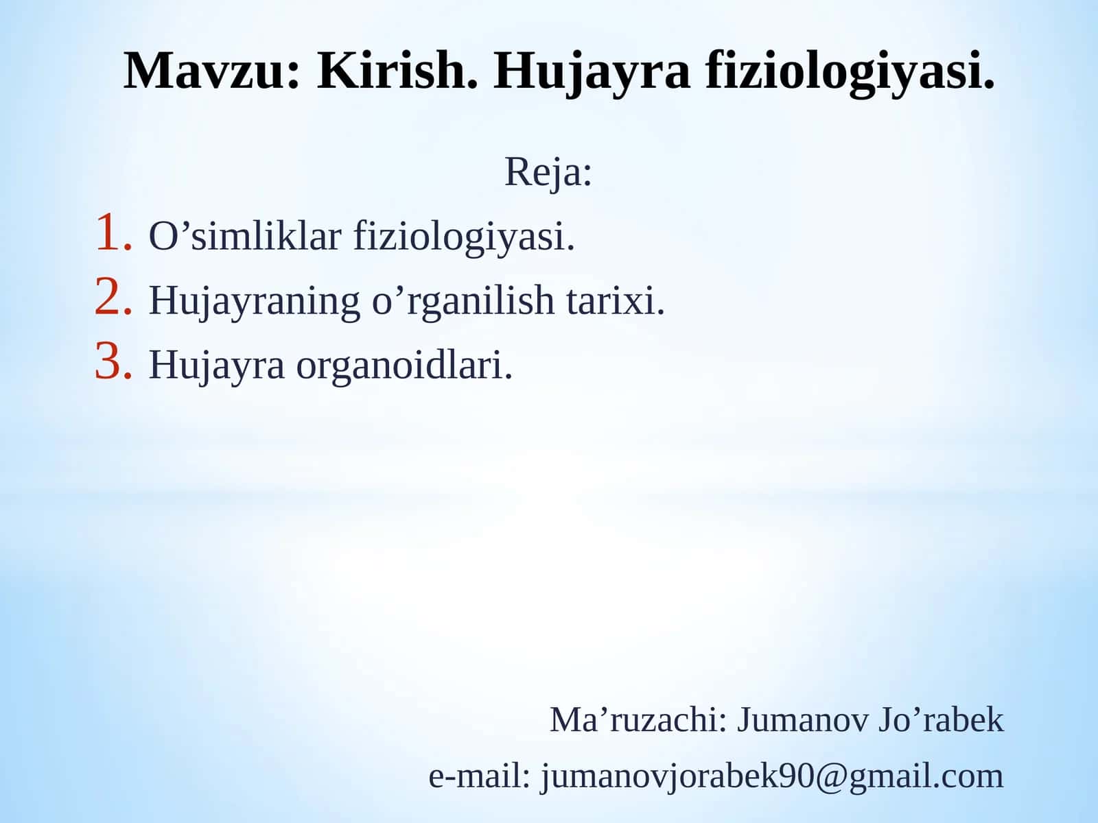 O’simliklarfiziologiyasi 1